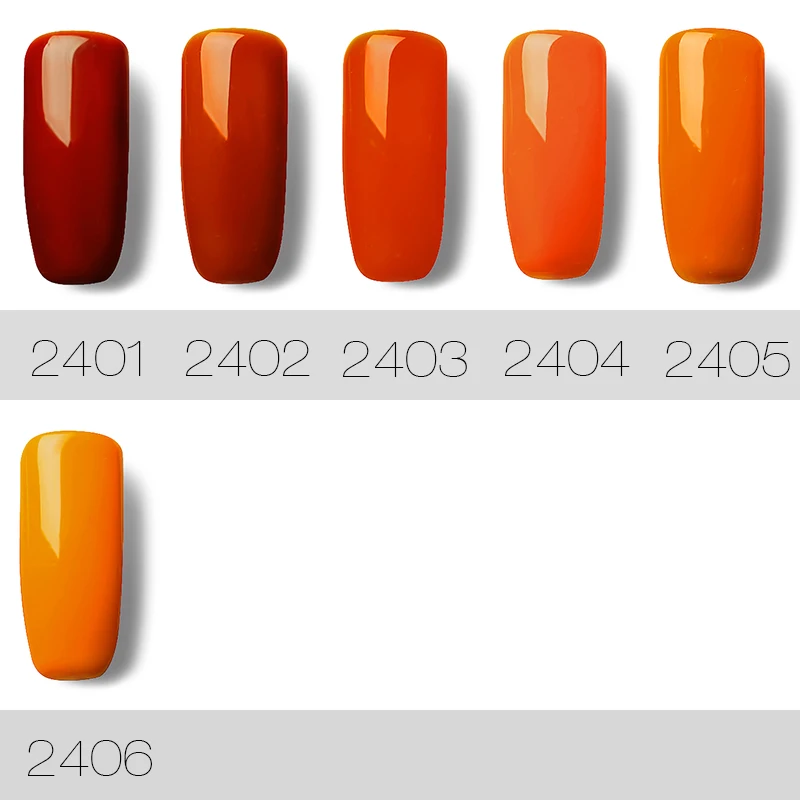 Гель-лак для ногтей ROSALIND 1S 7 мл серия оранжевых цветов Ультрафиолетовый