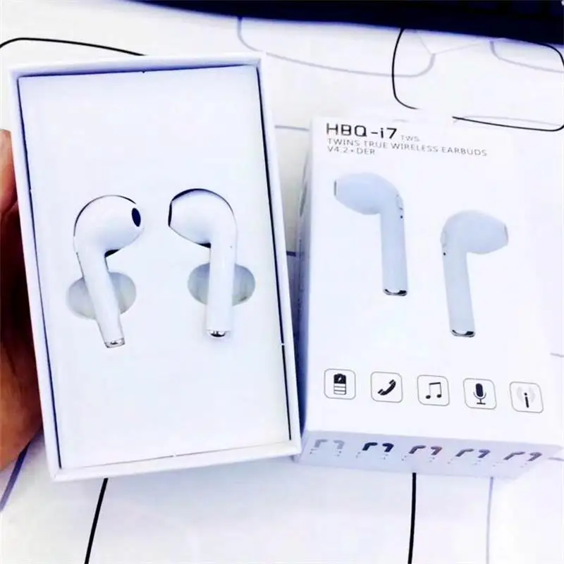 Мини i7 TWS Twins беспроводные наушники Bluetooth V4.2 стерео гарнитура для Iphone 7 plus 6s 6 и