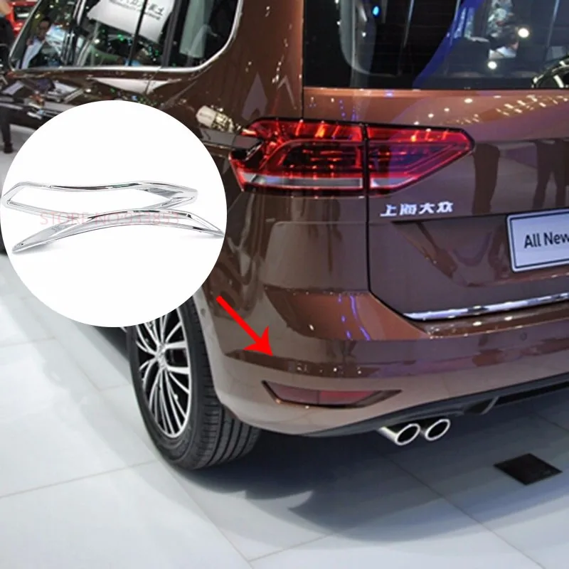 Автомобильная ABS хромированная задняя противотуманная фара Накладка для VW Touran