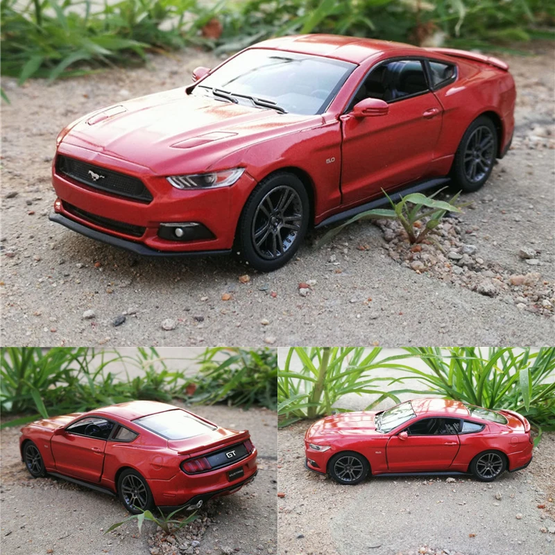 Высокая имитация 1/36 Mustang GT сплав модели автомобилей две двери тянуть назад спортивная модель автомобиля игрушка подарок для детской коллекции