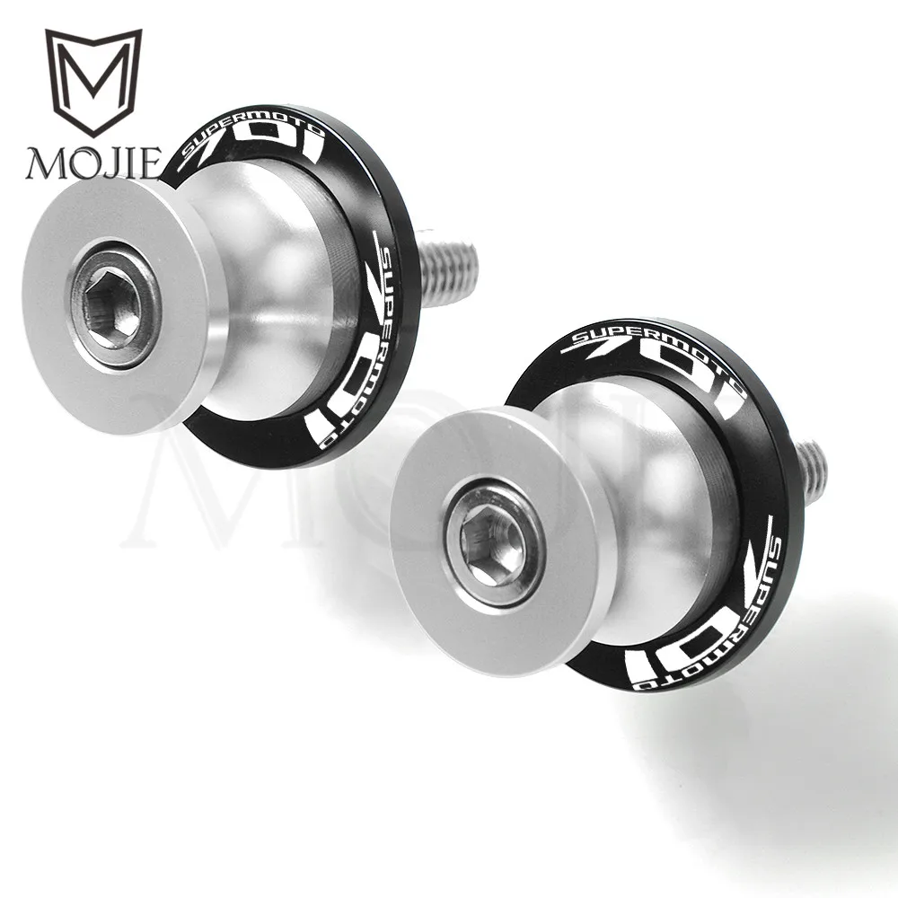 SL 10mm 701Supermoto Для Husqvarna 701 Supermoto- мотоциклетный маятник Катушки слайдер задний маятник Swingarm крышка Подставка винты Paddock - Цвет: SL 10mm 701Supermoto