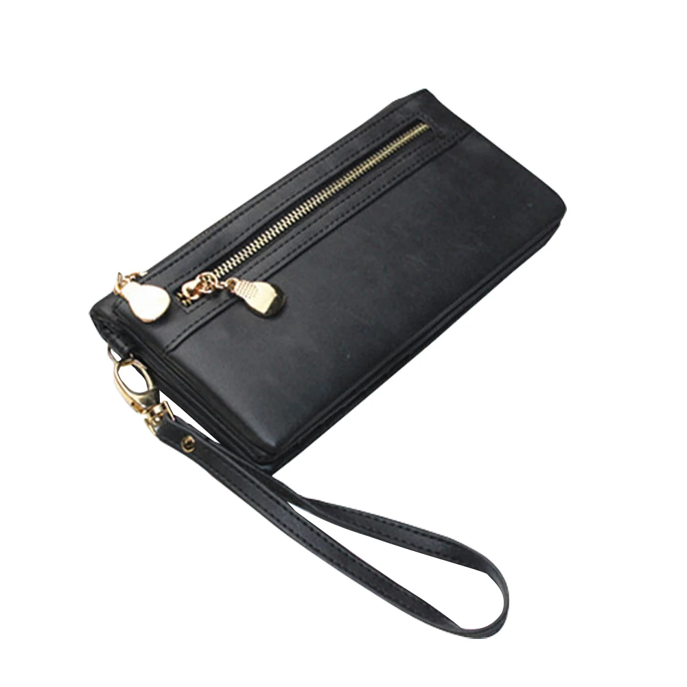 Новое поступление женский модный винтажный Длинный кошелек из матовой кожи с