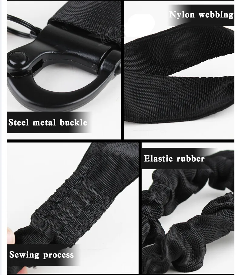 

Upgrade Tactical Hunting Nylon Safety Sling Climbing Rope for Army Combat Airsoft Outdoor Sports Strap Elastic Waist Sling Belt