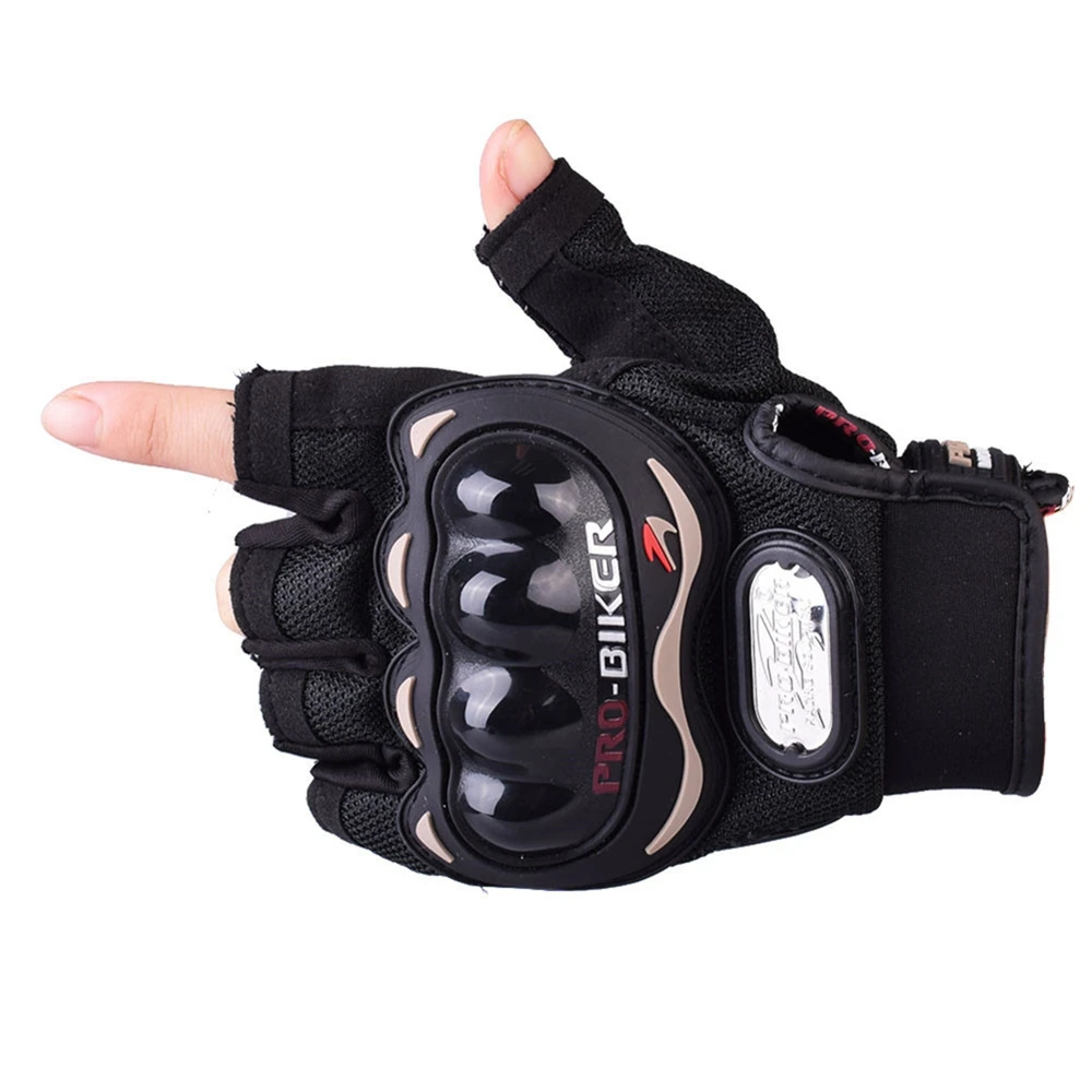 PRO-BIKER MCS-04C Motorcycle Half Finger Gloves Anti-collision Adjustable Anti-slip Design | Автомобили и мотоциклы