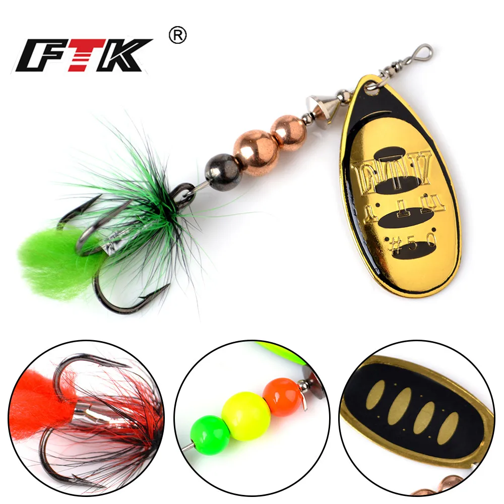 King Fishing Lur 1 шт. Ложка прилавок приманка для морской рыбалки с тройным крючком