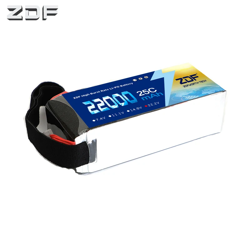 Аккумулятор Lipo ZDF 6S 22000 мАч 22 2 в 25C запчасти для радиоуправляемых вертолетов