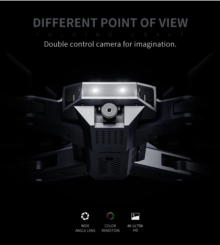 Visuo XS816 оптическое позиционирование потока Rc Квадрокоптер с двойной камерой 2mp Wifi FPV Дрон контроль жестов Дрон Vs XS809HW XS809S