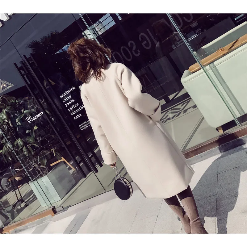 Большие размеры одежда теплые женские пальто зима 2018 шерстяное женская