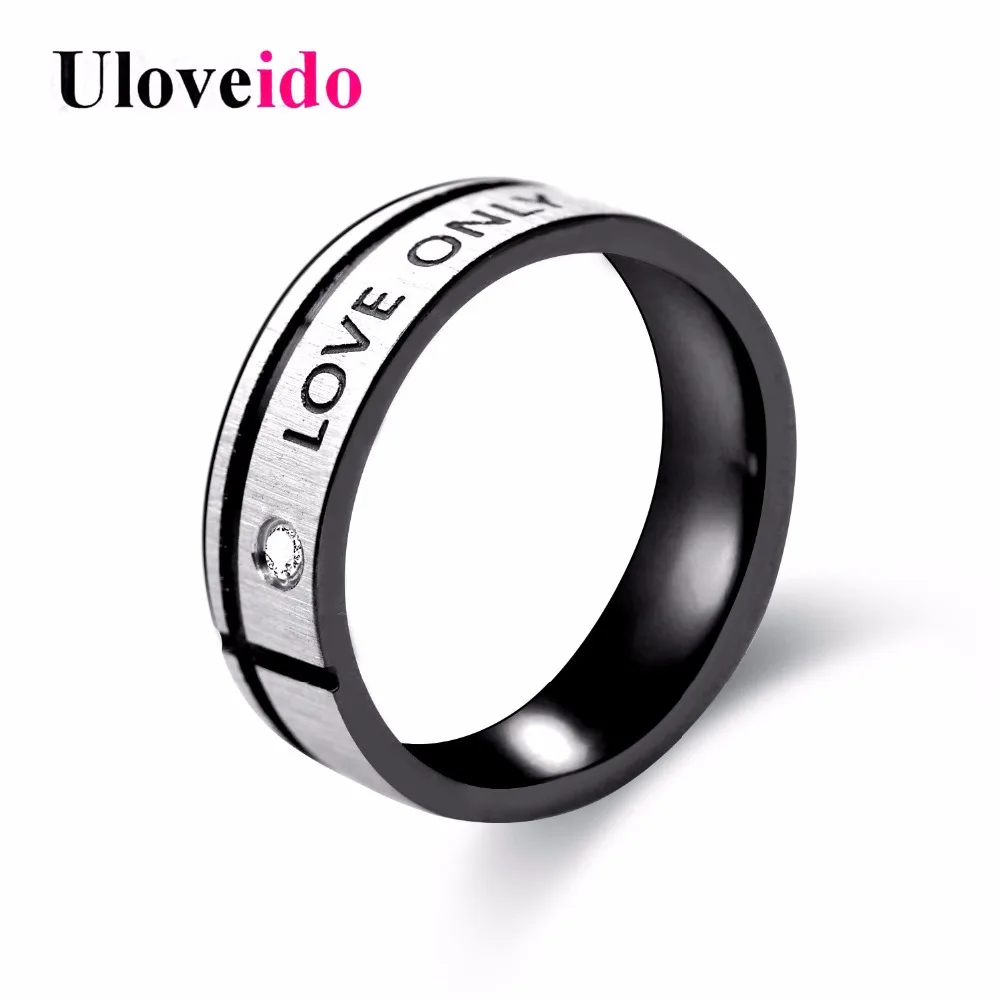 Uloveido мужские ювелирные изделия свадебные кольца для мужчин из нержавеющей стали