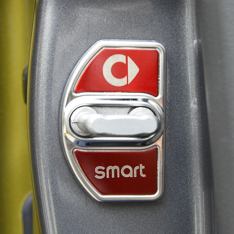 4 шт./компл. крышка дверного замка из нержавеющей стали для Mercedes Smart 453 Forfour