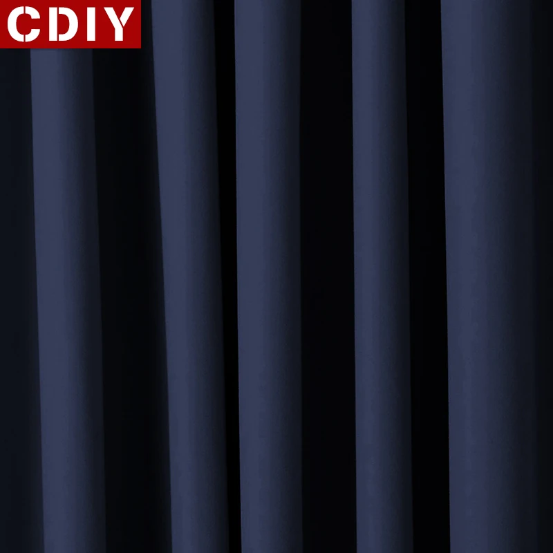 CDIY Твердые Короткие шторы затемнение кухни шторы для гостиной спальни оконные занавески домашнее украшение для штор