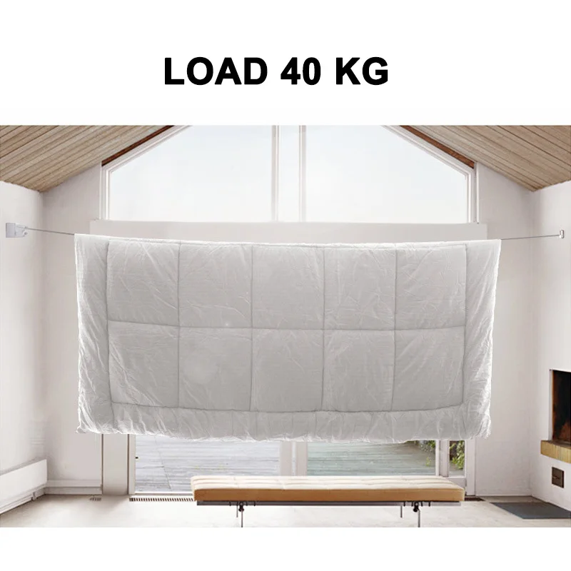 Бытовая телескопическая веревка из нержавеющей стали без сверления невидимая