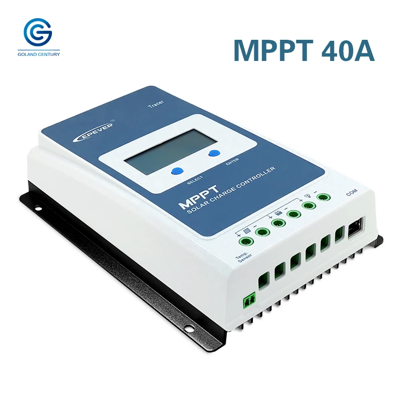 Tracer4210AN Трассировщик epever 1210AN 2210AN 3210AN 4210AN со слежением за максимальной точкой мощности, 10A 20A 30A 40A 12V 24V автоматическая работа ЖК-дисплей Дисплей за максимальной точкой мощности, Солнечный контроллер заряда с MT50 - Цвет: Tracer4210AN