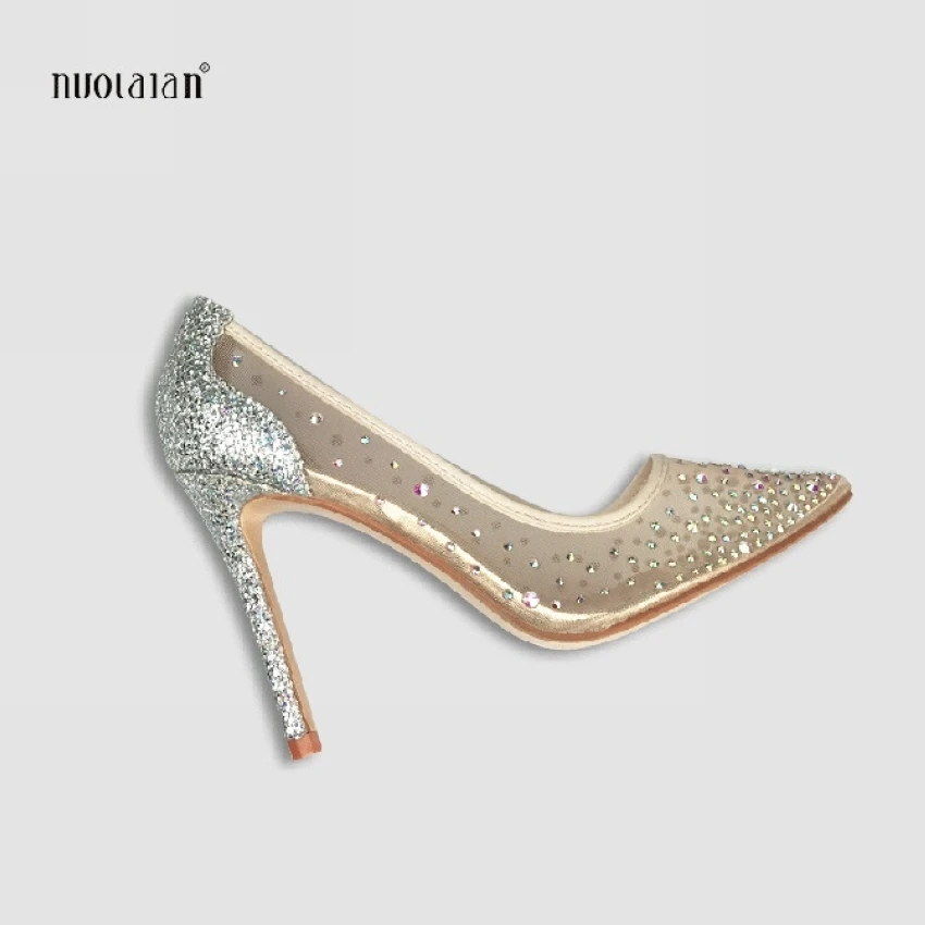 Женские туфли лодочки на высоком каблуке с кристаллами|crystal high heel shoes|brand shoeshigh shoes |