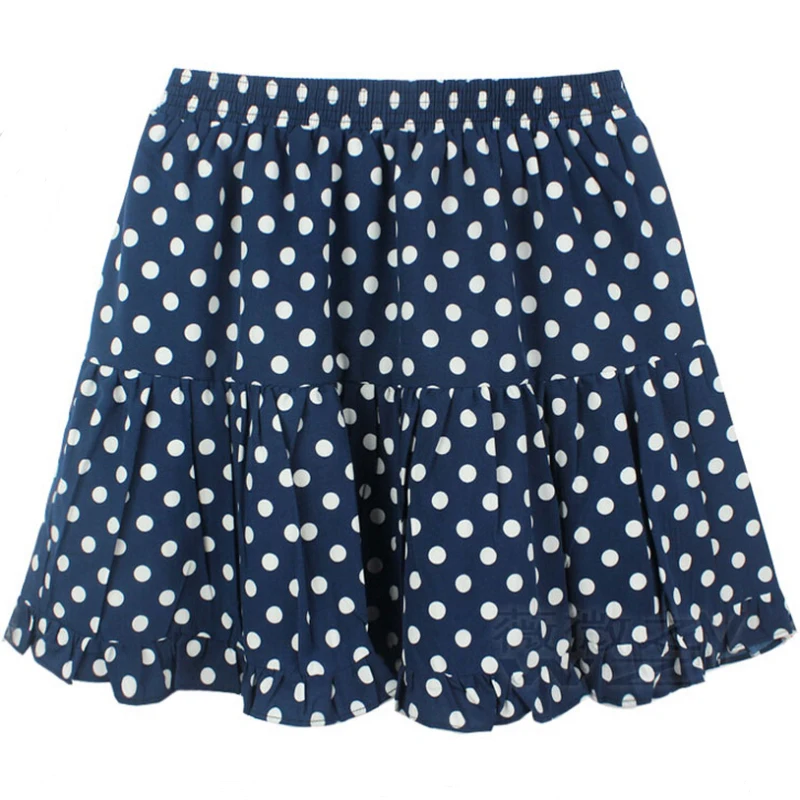 Женская короткая фатиновая юбка в горошек шифоновая с эластичным ремешком