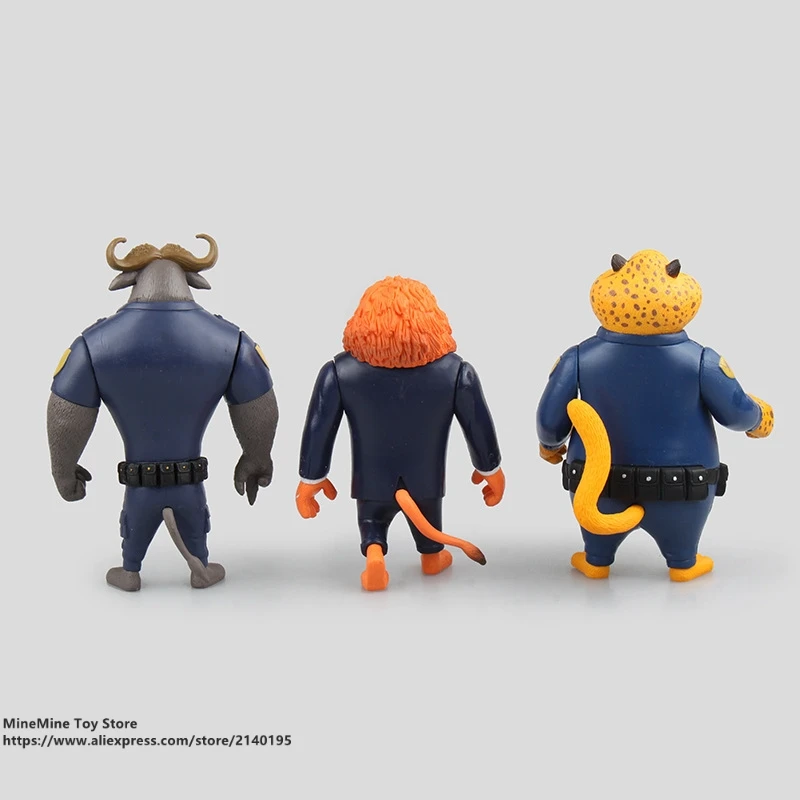 DISNEY Zootopia 6 шт./компл. 10 12 см игрушки Фигурки Куклы ПВХ Модель кролик Джуди КС лиса