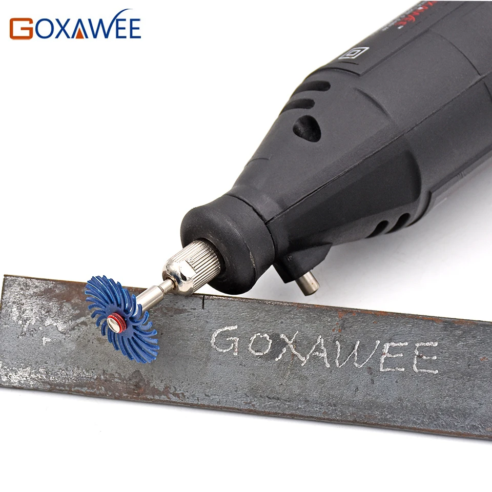 GOXAWEE 10 шт. абразивные щетки роторные инструменты для Dremel аксессуары с 2 3 0 мм