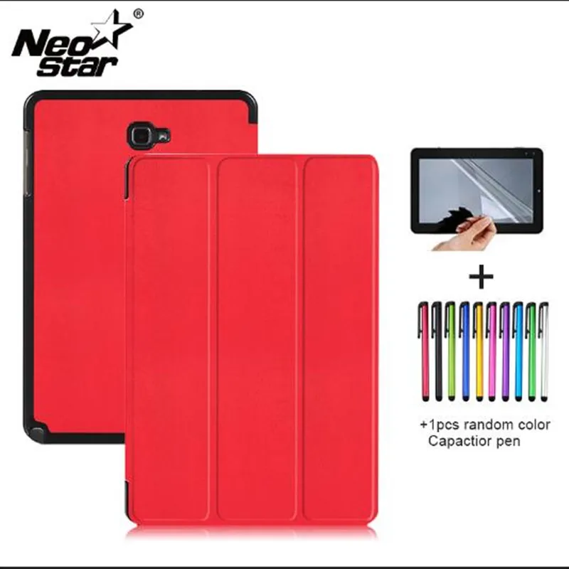 Складной флип-чехол из искусственной кожи для Samsung Galaxy Tab A 10 1 с S Pen P580 P585 чехол