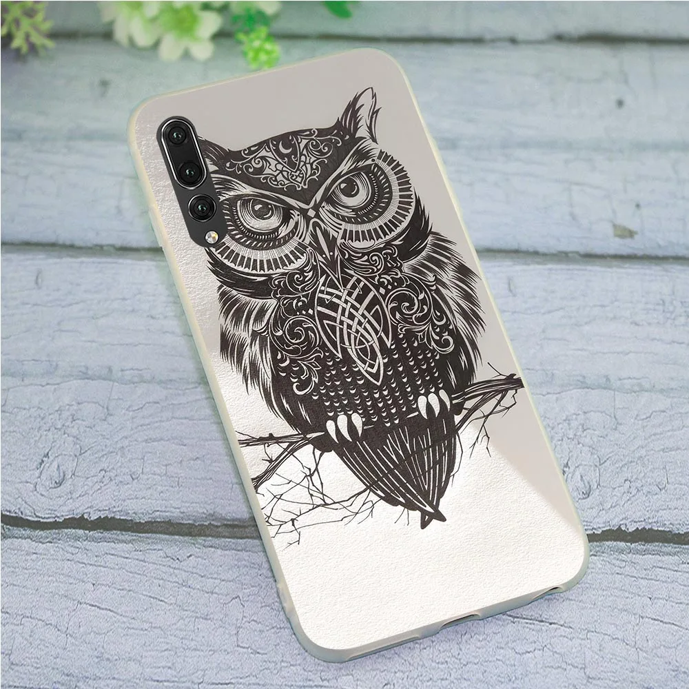 Мягкий ТПУ Тонкий чехол для телефона Huawei Mate 20 Lite Case 10 Pro P8 P20 P10 P9 Mini P Smart Animal