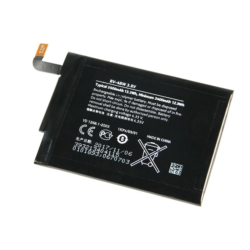 BV-4BW аккумулятор для телефона Nokia Lumia 1520 MARS Phablet RM-937 Bea Lumia1520 BV4BW 3500 мАч