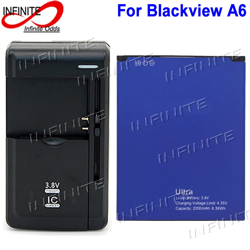 Аккумулятор для Blackview Ultra A6 2200 мАч Bateria + универсальное зарядное устройство|battery for