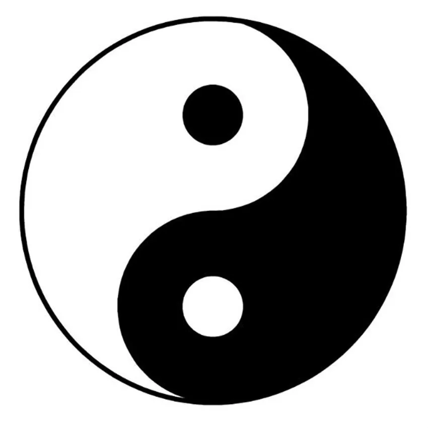Символ Инь и Янь Ying-Yang стикер стены искусства комнаты виниловая наклейка