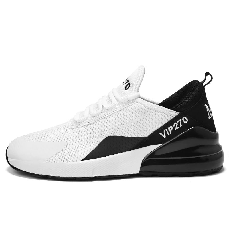 white black Мужская Спортивная обувь; Брендовая обувь для бега; дышащая обувь; zapatillas hombre Deportiva; Высококачественная Мужская обувь; кроссовки для тренировок; размеры 45, 46 - Цвет: white black