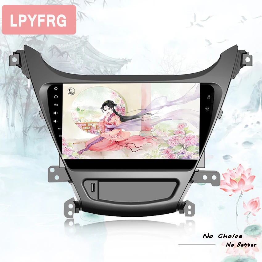 Android 10 автомобильный DVD плеер мультимедиа для Hyundai Elantra 2014 2015 GPS bluetooth навигация