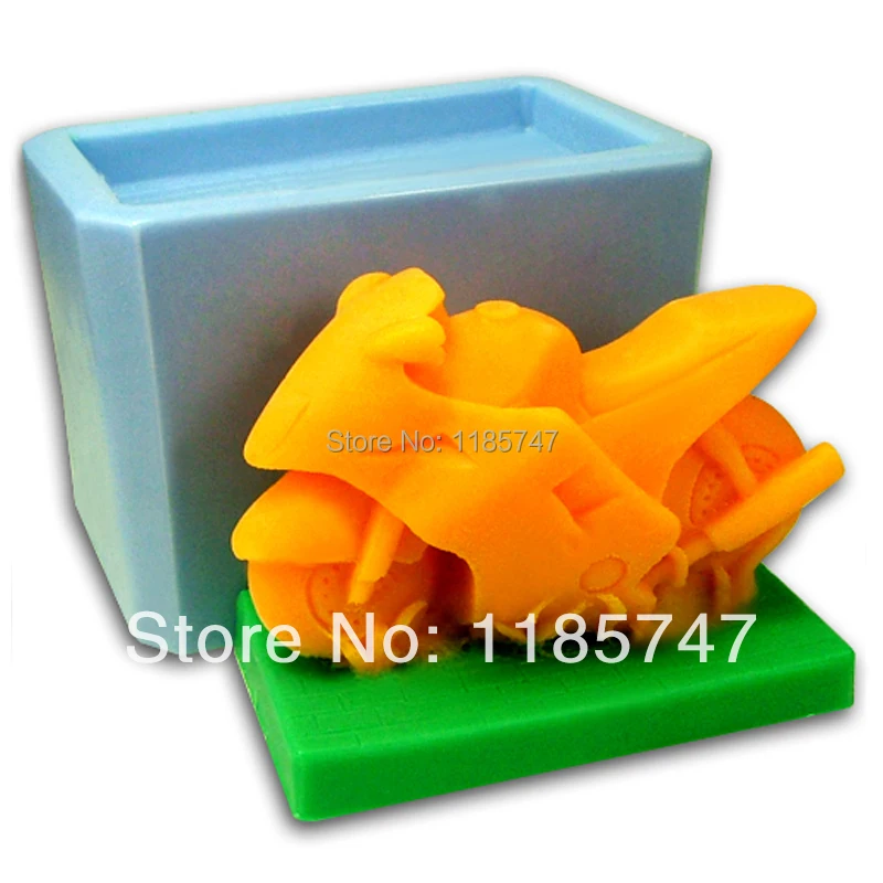 3D силиконовая форма для мотоцикла мыла свечи 1 шт. бесплатная доставка | Дом и сад