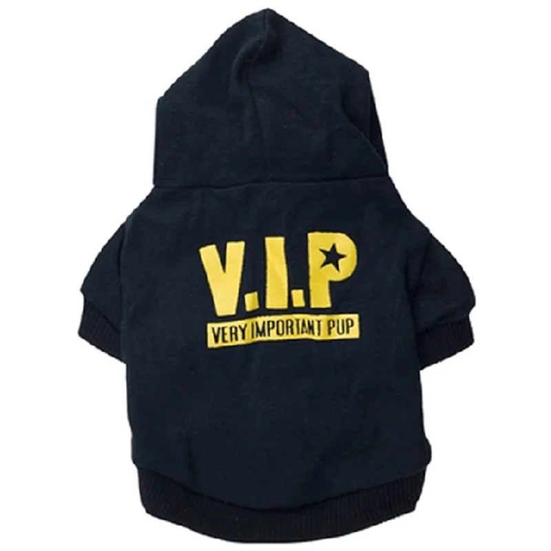 VIP Модная одежда для собак, зимнее теплое пальто для собак, толстовки для щенков, одежда для собак, куртка для чихуахуа, мопса, одежда для кошек, XS-L - Цвет: VIP