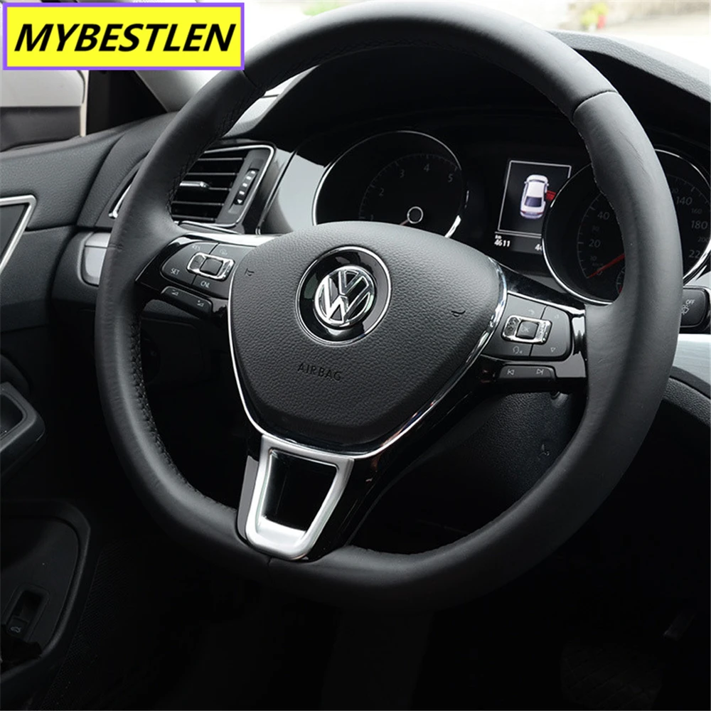 Новинка наклейка на рулевое колесо из АБС-пластика для Volkswagen Golf 7 POLO Santana Jetta Bora