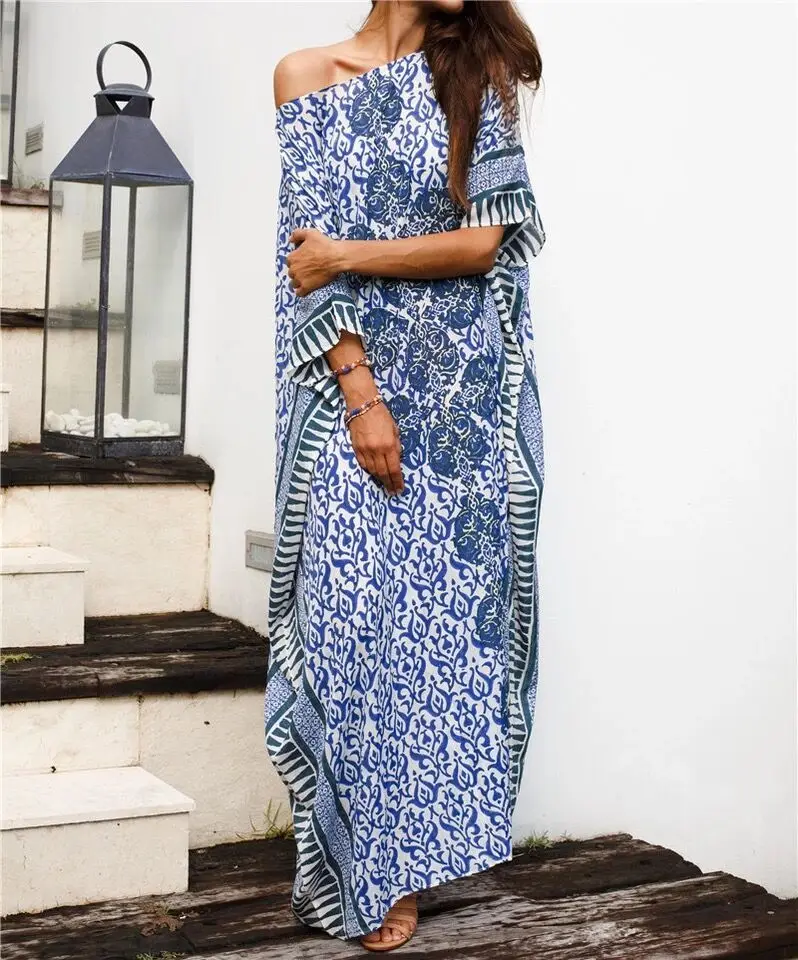 Длинное пляжное платье макси из хлопка одежда для плавания накидка саронг