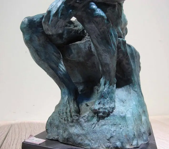 Западное искусство Декор мраморная база медная Бронзовая статуэтка Фигурка