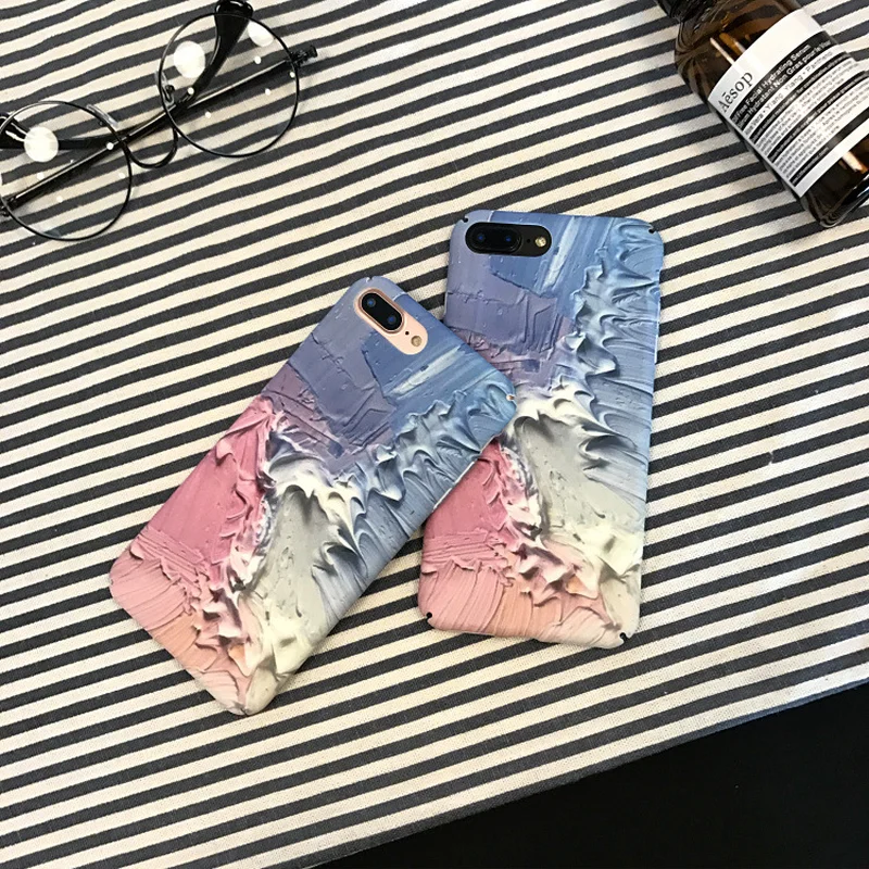 Japanese and Korean Fresh Art Phone Case for IPhone X 6 XS 6S 7 8 XR MAX Plus Matte Back Cover |