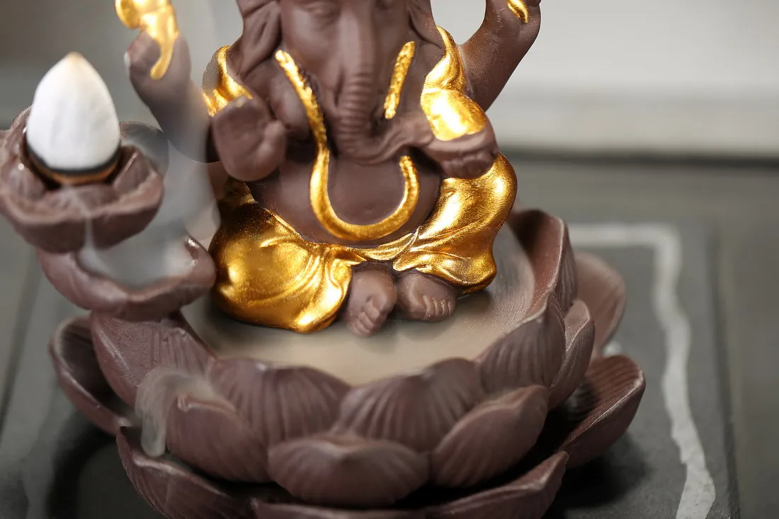 Индийская конусная кадильница Lord Ganesha офисный стол домашний декор чайный домик