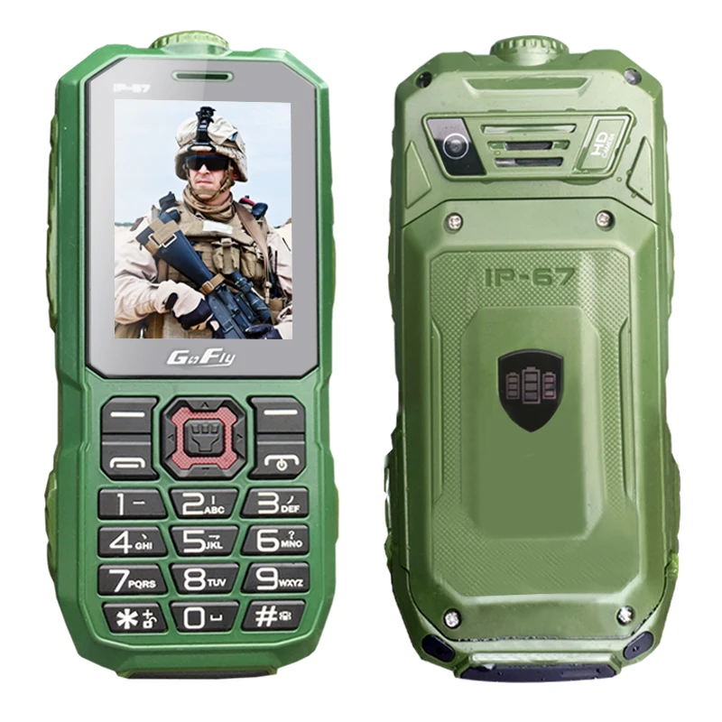 GOFLY A8S Водонепроницаемый IP67 длительный режим ожидания мобильный телефон с