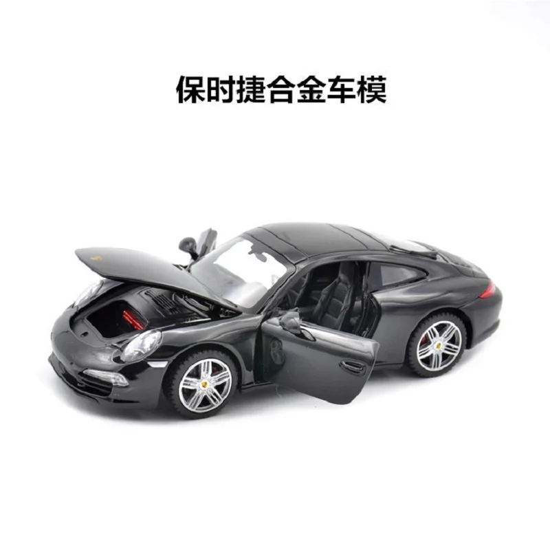 1:24 моделирование сплава спортивный автомобиль модель для Porscheed 911 с рулевым