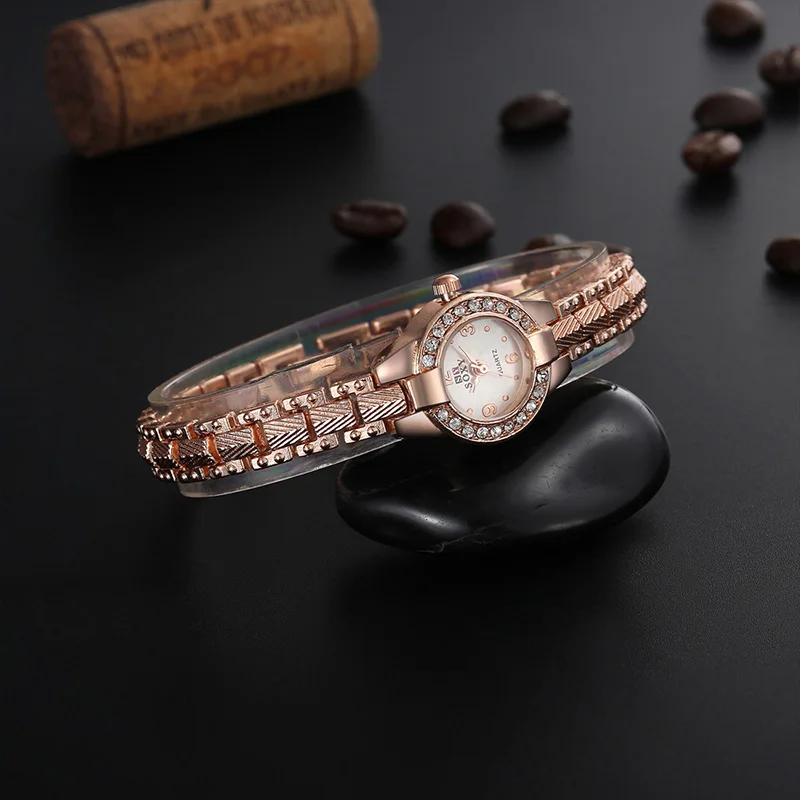 Relogio Feminino 2019 горячая распродажа Роскошные часы из розового золота модные браслет