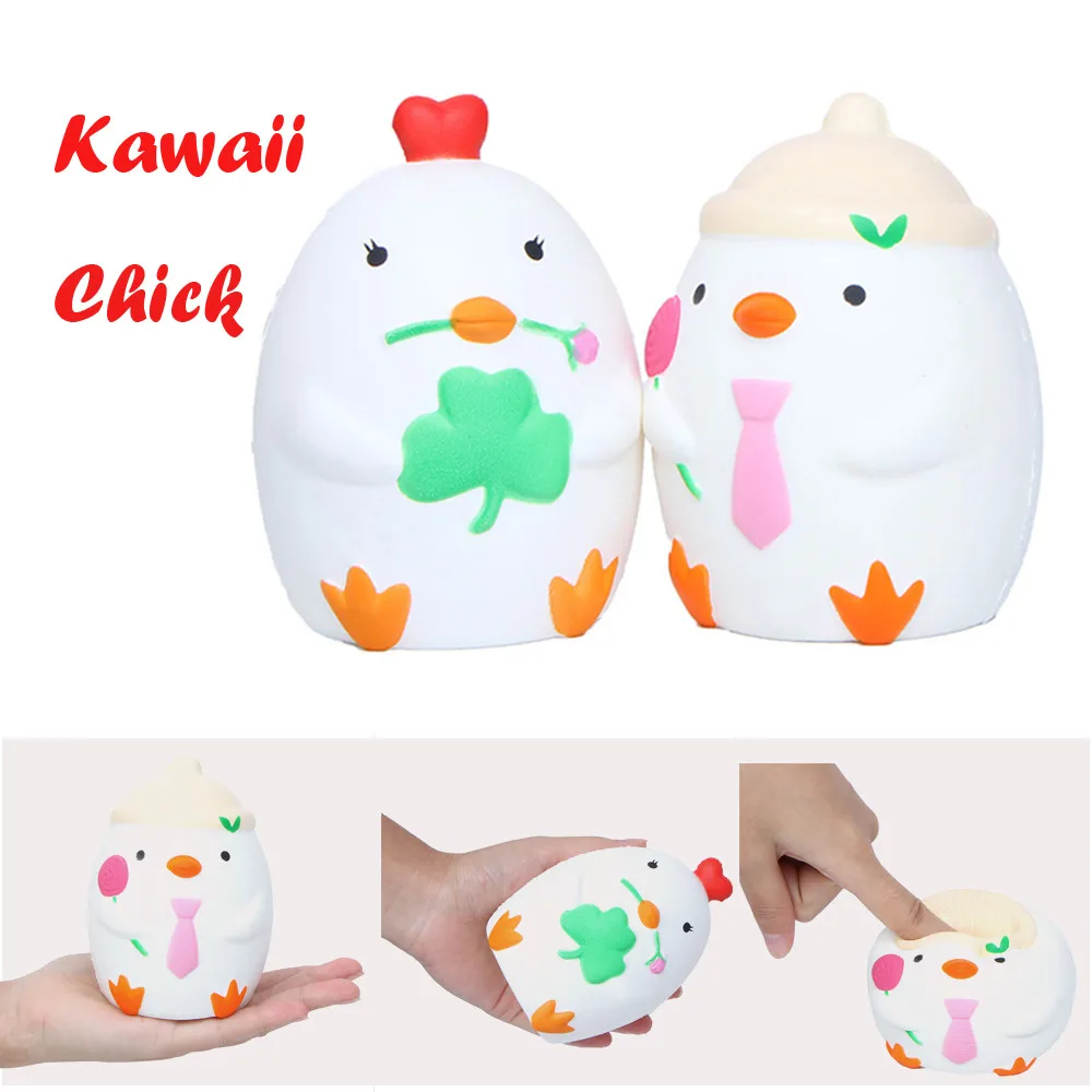 Мягкий Kawaii Мультфильм цыпленок медленно поднимающийся ароматизированный