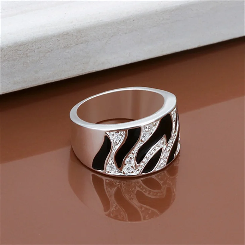 Женское кольцо с фианитом серебряное кристаллами|ring jewelry silver|jewelry goldenjewelry ring sizer |