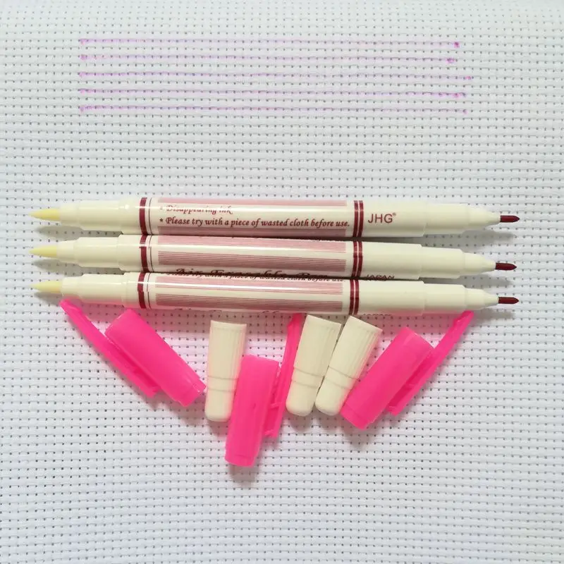 Двусторонняя ручка JHG розовая воздушная стираемая маркер для ткани маркеры