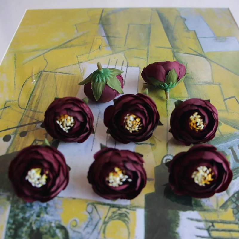 SPR 200 шт./лот бутоны для чайной розы цветочные головки букет невесты сделай сам