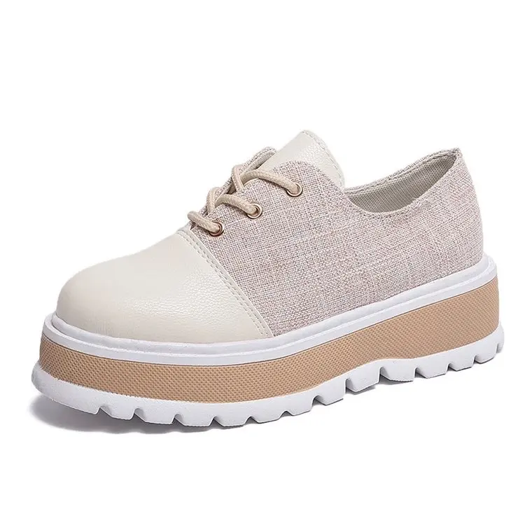 Aleafalling/женские ботинки на шнуровке милая простая умная обувь модные уличные из