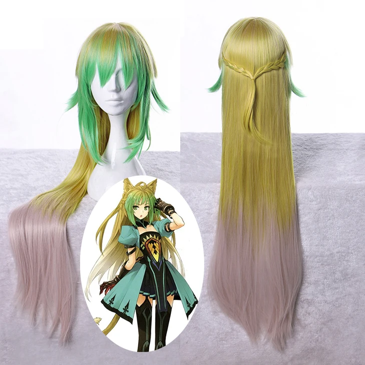 Fate Apocrypha большой заказ косплей парик Atalanta смешанные цвета длинные прямые
