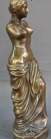 bir 006104 14&quotchinese Hellenistic period bronze famous Milos Venus goddess Love God statue | Дом и сад