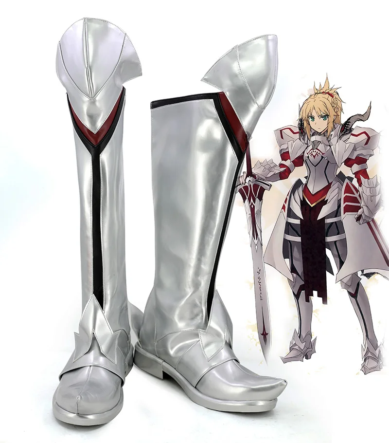 Fate Apocrypha Mordred/Обувь для костюмированной вечеринки женские ботинки | Тематическая