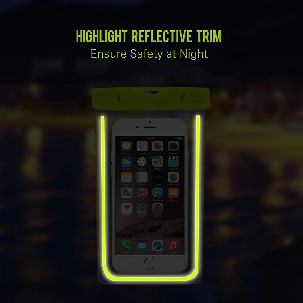 WiHoo Fluorescense водонепроницаемый универсальный чехол для телефона iPhone X/iPhone 7/7 Plus/6/6 s/6
