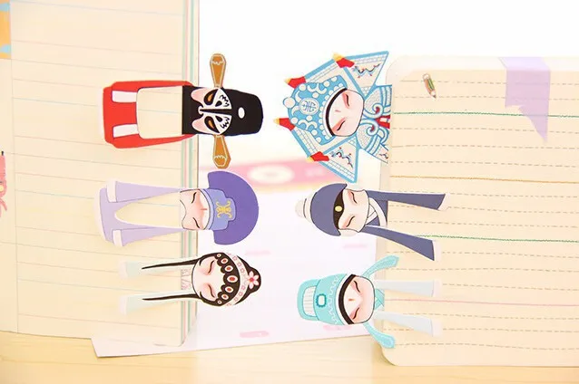 Новинка 2017 Классический китайский стиль милые бумажные закладки маркеры для