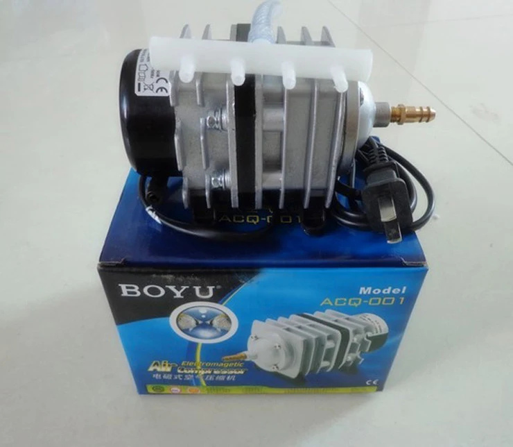 

Free shipping New BOYU ACQ-001 25Lpm Electromagnetic aquarium Air pumps compressor AC 220-240V POWER: 16W PRESSURE:0.02MPa