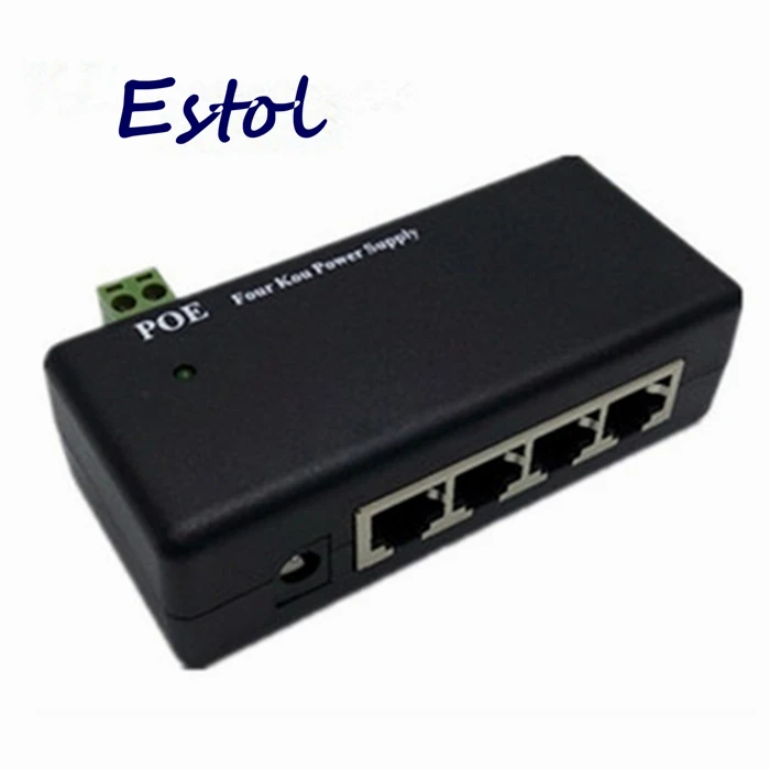 Новое поступление 4 порта LAN Пассивный модуль Power Over Ethernet инжектор постоянного